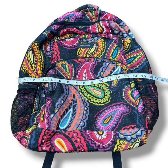 Vera Bradley Lighten Up Essential Backpack in Twilight Paisley Pattern School main image 9